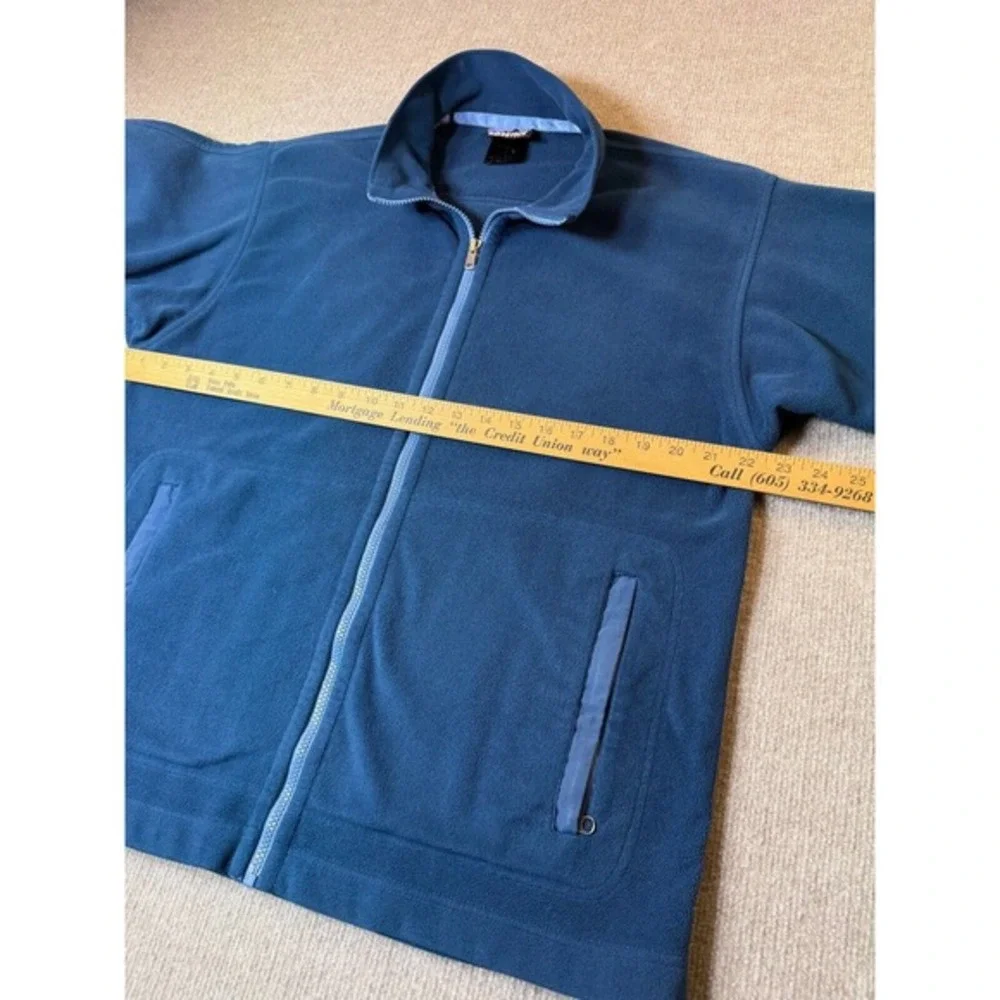 Patagonia Men's Large‎ Gray Full Zip Long Sleeve Zip Pocket Basic Fleece Jacket